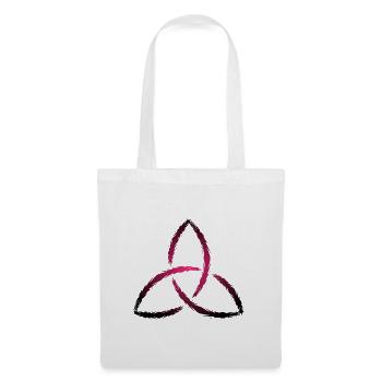 Keltisches Symbol Triquetra - Stoffbeutel - Weiß - Vorne
