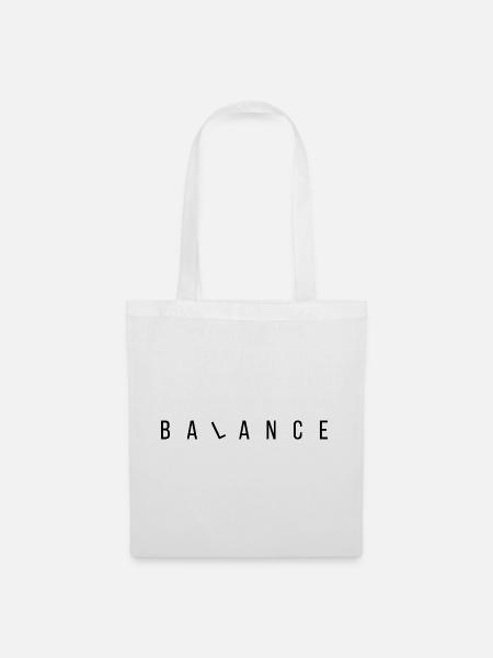 Balance - Schlicht und Aussagekräftig - Stoffbeutel - Weiß