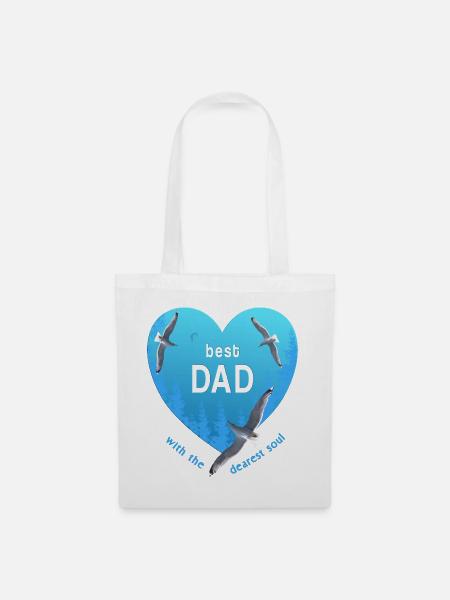 best dad daddy - Stoffbeutel - Weiß