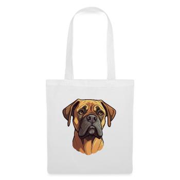 Perro de Presa Canario Hunderasse Cartoon Kawaii il - Stoffbeutel - Weiß - Vorne
