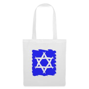 Davidstern Religion Symbol Judentum Geschenk - Stoffbeutel - Weiß - Vorne