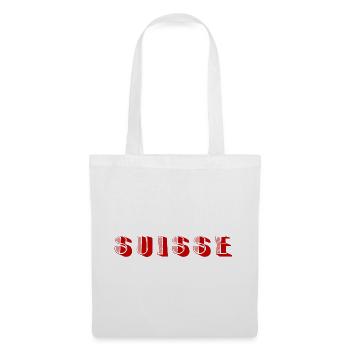 SUISSE. PAYS - Sac en tissu - blanc - Devant