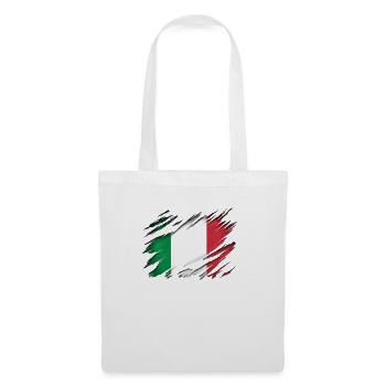 Italienische liga Italien Farben Flagge Design - Stoffbeutel - Weiß - Vorne