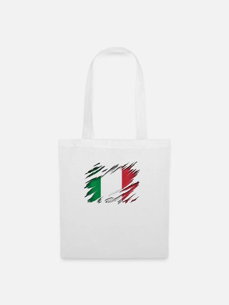 Italienische liga Italien Farben Flagge Design - Stoffbeutel - Weiß