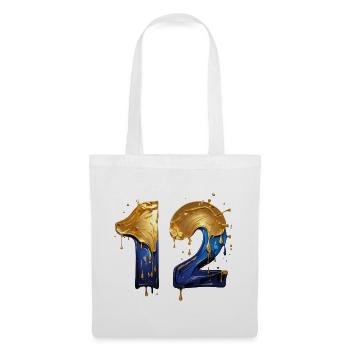 NR. 12 NUMMER 12 COOL 12. GEBURTSTAG - Stoffbeutel - Weiß - Vorne