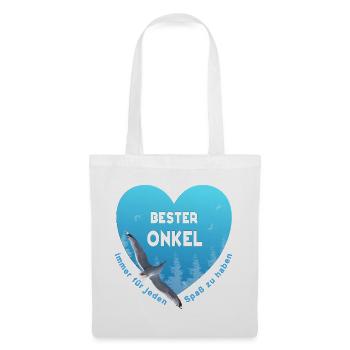 bester Onkel - Stoffbeutel - Weiß - Vorne