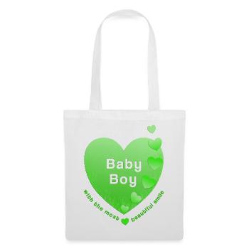 Baby Boy - Stoffbeutel - Weiß - Vorne