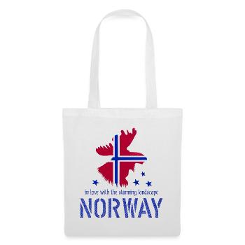 Norwegen Norge - Stoffbeutel - Weiß - Vorne