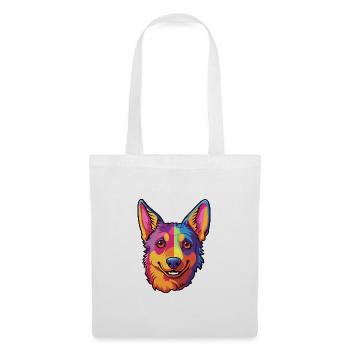 Lancashire Heeler Hunderasse Cartoon Kawaii Illustration - Stoffbeutel - Weiß - Vorne