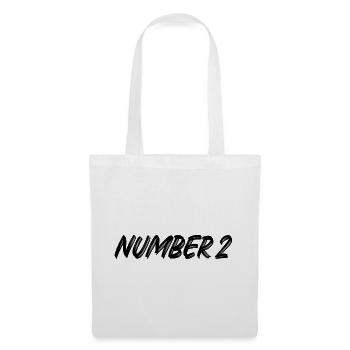 Number 2 - zwei - zweiter - zweite - 2 - Nummer 2 - Stoffbeutel - Weiß - Vorne
