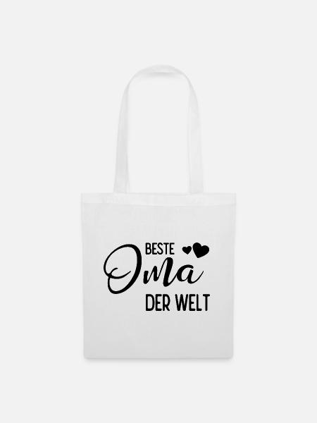 Beste Oma der Welt - Stoffbeutel - Weiß