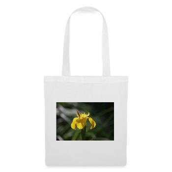 Schwertlilie Lilie gelbe Blume - Stoffbeutel - Weiß - Vorne