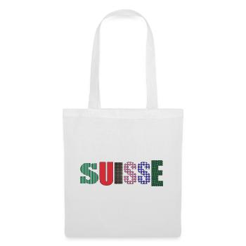 SUISSE. PAYS - Sac en tissu - blanc - Devant