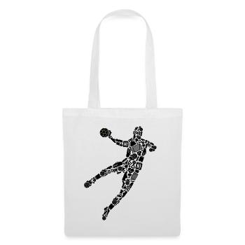Handball Symbole Handballspieler Jungen Handballer - Stoffbeutel - Weiß - Vorne