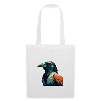 Crow Cartoon Character Colorful Pet Animal - Tote Bag - white - Front