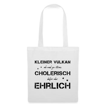 cholerisch ehrlich Choleriker - Stoffbeutel - Weiß - Vorne