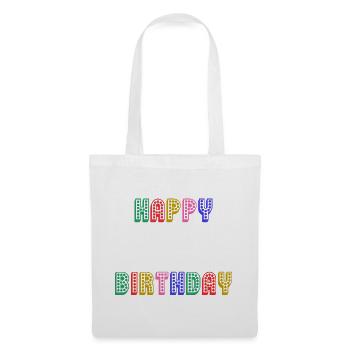 ALLES GUTE ZUM GEBURTSTAG. JAHRESTAG. - Stoffbeutel - Weiß - Vorne