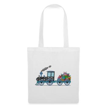 Children's train railway with trailer - Tote Bag - white - Front