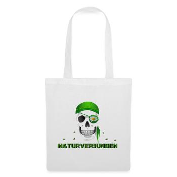 Totenkopf naturverbunden Margerite - Stoffbeutel - Weiß - Vorne