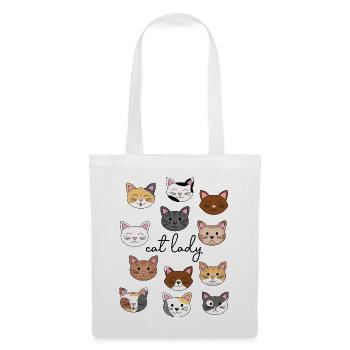 Cat Lady - Stoffbeutel - Weiß - Vorne