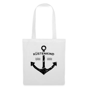 Küstenkind Heimat Ostsee Nordsee Geschenkidee - Stoffbeutel - Weiß - Vorne