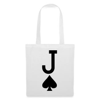 Carte à jouer au poker - Jack of Spades / Jokers - Sac en tissu - blanc - Devant