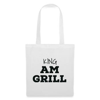 King au grill - Sac en tissu - blanc - Devant