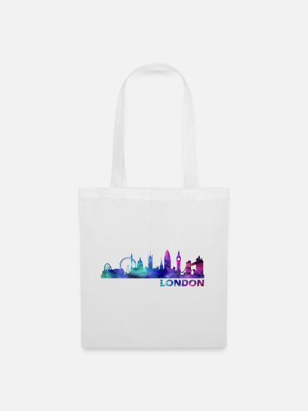 Skyline London - Stoffbeutel - Weiß