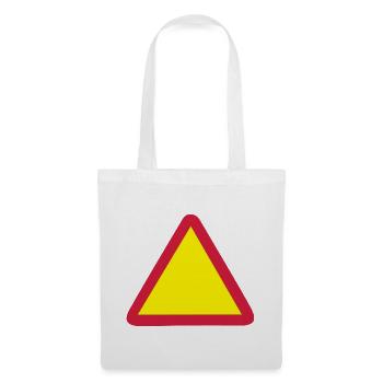 blanco schild - Stoffbeutel - Weiß - Vorne