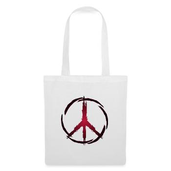 Peace Symbol - Stoffbeutel - Weiß - Vorne