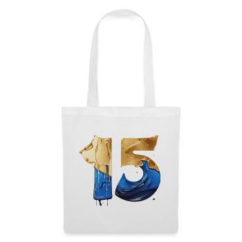 NR. 15 NUMMER 15 COOL 15. GEBURTSTAG - Stoffbeutel - Weiß - Vorne