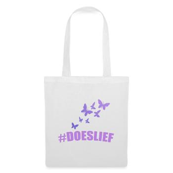 doeslief butterflies fly in the purple light - Tote Bag - white - Front
