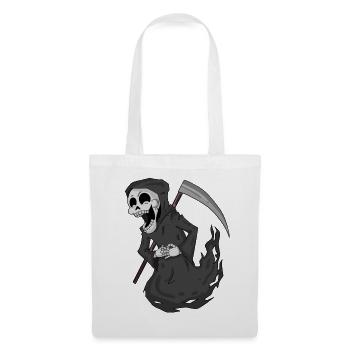 Grim Reaper rit drôle - Sac en tissu - blanc - Devant