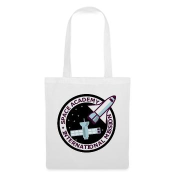Space Academy International Vintage schwarz - Stoffbeutel - Weiß - Vorne