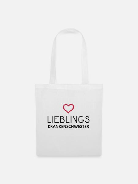 Krankenschwester - Stoffbeutel - Weiß