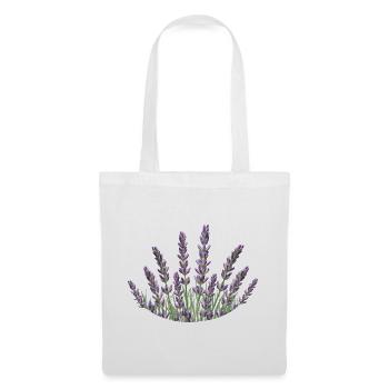 Lavendelhalme Lavendel - Stoffbeutel - Weiß - Vorne