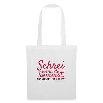 Orgasmus Versauter Spruch lustig ab 18Geschenk - Stoffbeutel - Weiß - Vorne