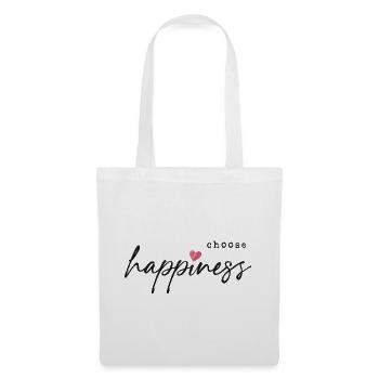 Choose Happiness - Stoffbeutel - Weiß - Vorne