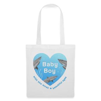 Baby Boy - Stoffbeutel - Weiß - Vorne