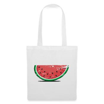 Wassermelone Design Scheibe used - Stoffbeutel - Weiß - Vorne