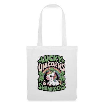 Lucky Unicorns & Shamrocks - Tote Bag - white - Front