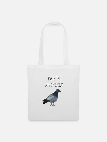 Pigeon Whisperer - Taubenflüsterer für Züchter - Stoffbeutel - Weiß