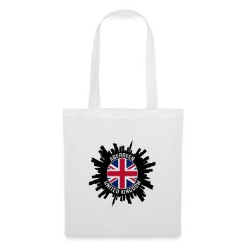 Aberdeen Skyline UK Flagge Reise-Souvenir - Stoffbeutel - Weiß - Vorne