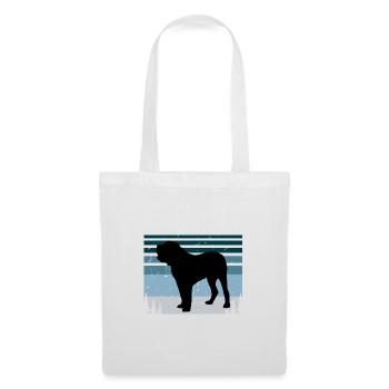Alano Español Dog Lover Silhouette Vintage Sunset - Stoffbeutel - Weiß - Vorne