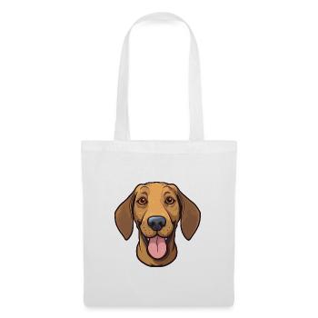 Plott Hund Hund Rasse Aquarell Karikatur Kawaii Cl - Stoffbeutel - Weiß - Vorne