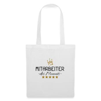 Mitarbeiter des Monats - Stoffbeutel - Weiß - Vorne