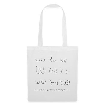 All boobs are beautiful Design - Stoffbeutel - Weiß - Vorne