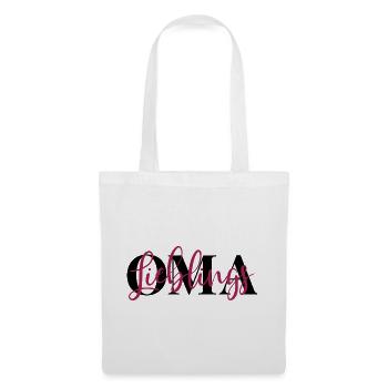 Lieblingsoma Oma - Stoffbeutel - Weiß - Vorne