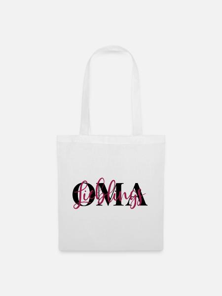 Lieblingsoma Oma - Stoffbeutel - Weiß