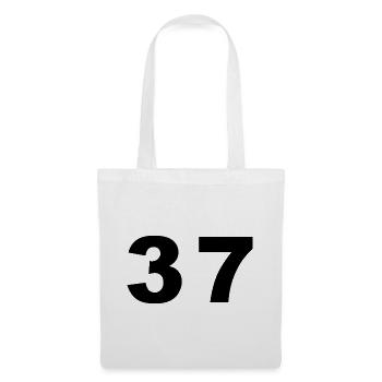 Number - 37 - siebenunddreißig - Stoffbeutel - Weiß - Vorne